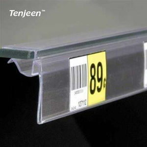 Tùy chỉnh đùn sản phẩm khuôn mẫu PVC/PET/PP thẻ trong suốt dải giá <span class=keywords><strong>tag</strong></span> cho kệ siêu thị - Product Image 6