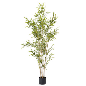 Arbre en bambou artificiel Dream Castle, 100 cm-200 cm, plante en pot décorative d'intérieur et d'extérieur, verdure à grain fin - Product Image 4