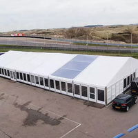 Tente de réception de 10m x 20m pour événements et fêtes, tente de réception blanche imperméable pour églises