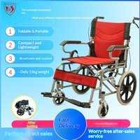 Fauteuil roulant manuel pliable à siège souple, fonction toilette, qualité hospitalière, sans gonflage, pour seniors - Vente directe usine 809