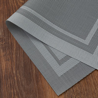 Vente en gros Napperons de table de Noël tissés en vinyle pvc imperméable pour table à manger Accessoires de cuisine de luxe