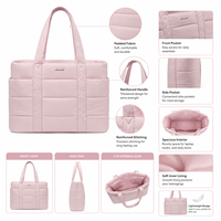 Bolsa Multifuncional Personalizada para Portátil, Elegante Bolso de Mano Acolchado para Oficina, para Viajes Diarios, Negocios y Regalos