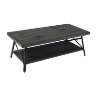 Table basse Chandler en promotion, 48 pouces, gris antique, table basse intelligente avec réfrigérateur