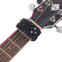 Sangle de guitare punk personnalisée en gros, ensemble de sangles en néoprène élastique en coton durable, finition mate pour accessoires de guitare et de violon