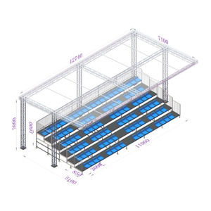 Disposition des sièges d'audience Systèmes de scène modulaires Support de scène portable à plusieurs niveaux - Product Image 6