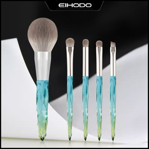 Eihodo – ensemble de pinceaux de maquillage, 6 pièces, manche en acrylique, poils en fibres synthétiques pour fond de teint, mélange d'ombres à paupières - Product Image 1
