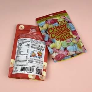 İnanılmaz tasarım 4 oz CPP plastik Doypack çanta metalik ısı dondurularak kurutulmuş çıtır şekerler şeftali yüzük sakızlı ayılar için mühürlü - Product Image 4