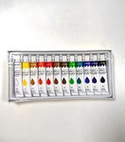 Bandes de peinture acrylique pour enfants, peinture DIY, gribouillage, 3 ml, 12 couleurs, 6 peintures consécutives