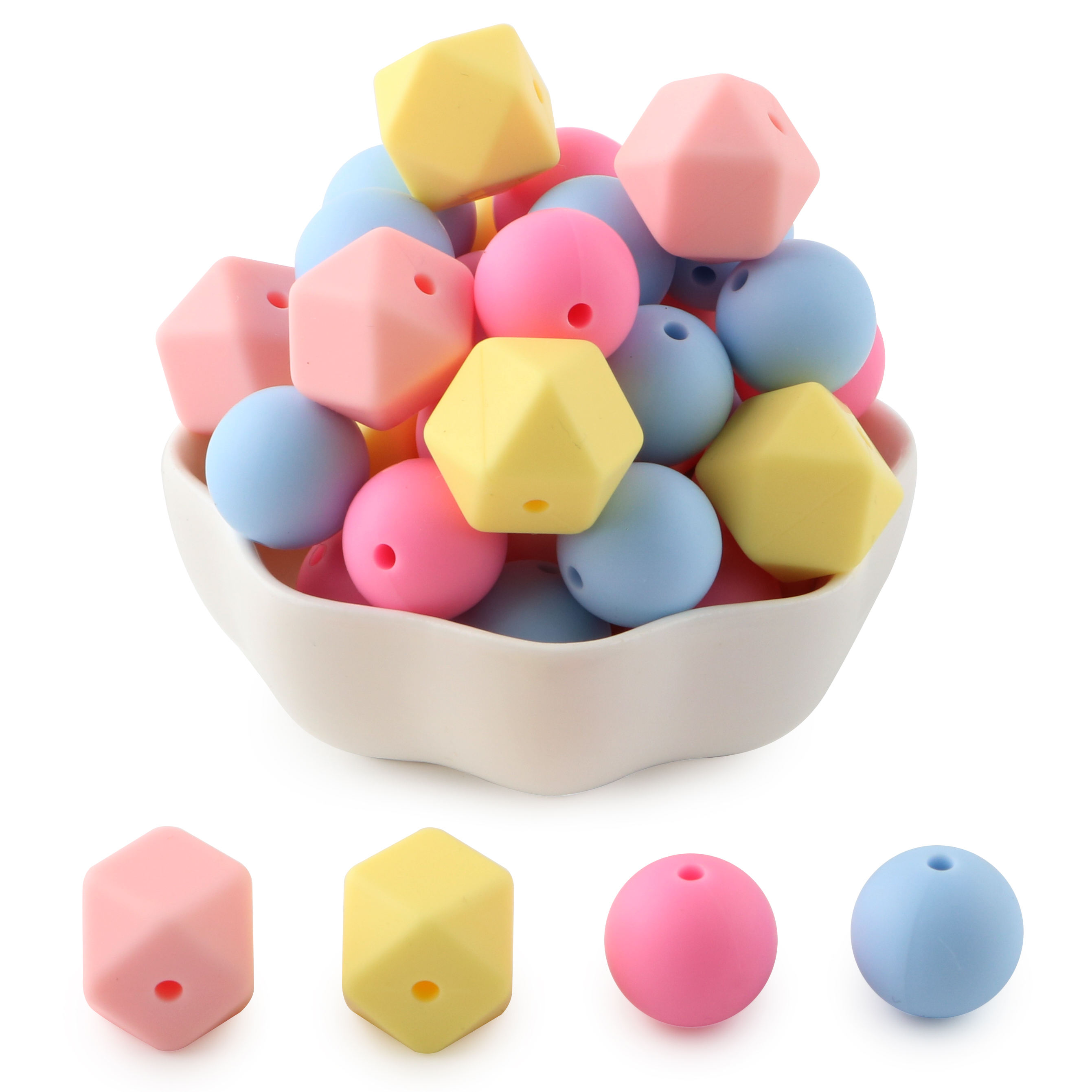 15mm round bead 14mm polyhedral blend Style 3