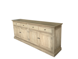 Tủ cạnh bàn làm bằng gỗ sồi nguyên khối, kiểu Pháp cổ điển, thủ công, thân thiện với môi trường, bền, dùng cho phòng khách, nhà bếp, mã SG309 - Product Image 4