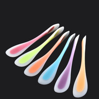 Grattoir en silicone écologique à double tête et double usage, cuillère multifonctionnelle translucide, outil de cuisson intégré pour la boulangerie