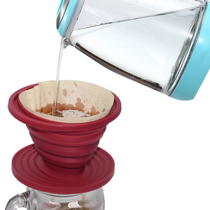 Collapsible Pour Over <b>Coffee</b> Dripper <b>Portable</b> Camping Pour Over <b>Coffee</b> <b>Maker</b> Reusable Silicone Pour Over <b>Coffee</b> Filter - Product Image 1