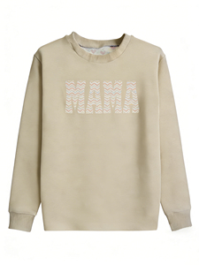 Sudadera de Felpa Francesa de Bambú MAMA de Lujo con Certificación OEKO-TEX RTS, Fabricante Mayorista Directo, Bordado Premium para Mamá - Product Image 3