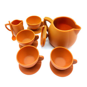 Vendita calda in Silicone per bambini Set di tazze da tè, Silicone set da tè giocattolo - Product Image 1