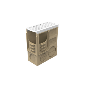 Caisse de drainage en béton polymère moderne EN1433 sur mesure avec <span class=keywords><strong>couvercle</strong></span> en fonte ductile et acier inoxydable pour projets de drainage extérieur - Product Image 2