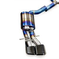 Système d'échappement Valvetronic en alliage de titane pour Mercedes Benz AMG C63 W204 6.2L 2011-2014