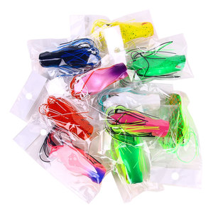 Groothandel FO023 7cm 14g Kunstmatige Zachte Aas Topwater Snakehead Kikker Vislokken met Lange Rokjes Staart - Product Image 6