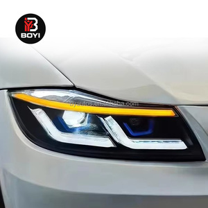 Phare de voiture pour <span class=keywords><strong>BMW</strong></span> Série 3 <span class=keywords><strong>E90</strong></span> <span class=keywords><strong>2005</strong></span>-2012, ensemble de phares améliorés avec feux de jour LED et clignotants - Product Image 6