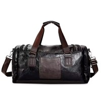 Sac de voyage BEARKY en gros, sac de sport vintage vieilli avec logo personnalisé, sac de week-end multi-poches pour la nuit, OEM