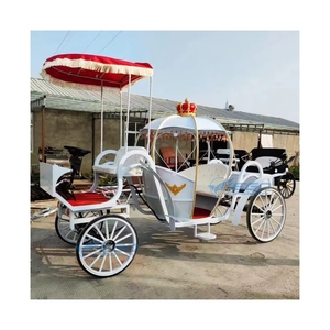 4-wheel Special Transportation Cheap Pumpkin Horse Carriage Buggy Marathon Horse Cart cinderella Wedding Horse Carriage for Sale - Product Image 1