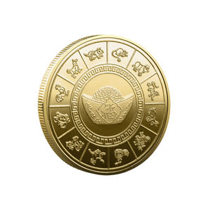 中国传统钱币镀金镀银龙腾盛世生肖中国十二生肖收藏艺术纪念币 - Product Image 3