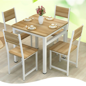 Оптовая продажа, экономичные домашние Деревянные маленькие квадратные обеденные столы, кухонные наборы мебели для столовой - Product Image 6