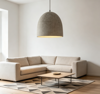 Moule en silicone pour lampe suspendue en forme de dôme arqué SN0018 pour luminaire en béton