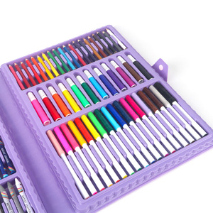 SINOART-لوازم الفن طقم رسم للأطفال مجموعة صغيرة مع الباستيل الزيتية أقلام تلوين ملونة أقلام أقلام ألوان مائية - Product Image 4