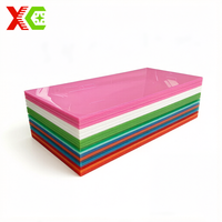 Plaque acrylique colorée sur mesure 2mm 4mm 6mm, panneau plastique PMMA brillant pour présentoir de magasin de détail, étagère de marchandises