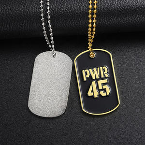 Cadenas de moda Cool collares <span class=keywords><strong>3D</strong></span> Word Logo esmalte Dogtag colgante código Qr etiquetas de <span class=keywords><strong>perro</strong></span> personalizadas etiqueta de identificación de <span class=keywords><strong>perro</strong></span> para mujeres y hombres - Product Image 5