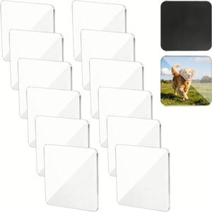 Custom Size Round Corner Fine Polishing <b>Strong</b> Magnetic Base Acrylic DIY Fridge <b>Magnet</b> for Kitchen Office Decorative Use - Product Image 2