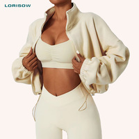 Vestes de yoga à fermeture éclair à séchage rapide pour femmes Sports Yoga Running Vente en gros avec logo personnalisé