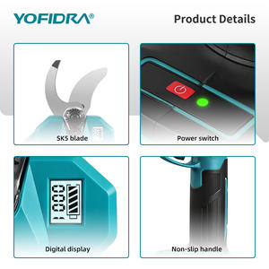 YOFIDRA Cisailles électriques sans fil 32 mm à moteur brushless, 2 vitesses, pour l'élagage d'arbres et de bonsaïs, compatible avec <span class=keywords><strong>batterie</strong></span> <span class=keywords><strong>Makita</strong></span> 18V - Product Image 5