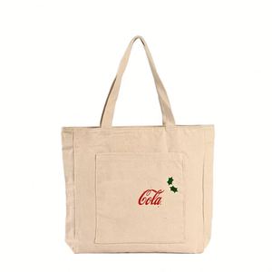 Bolsa de Lona de Gran Capacidad, Ecológica, Reciclable y Reutilizable para Compras, con Asa Larga y Logotipo Personalizable, Venta de Fábrica - Product Image 1