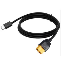 Câble de charge rapide USB C vers connecteur mâle XT60, pour voiture RC, bateau, modèle FPV, cordon de charge d'urgence pour batterie