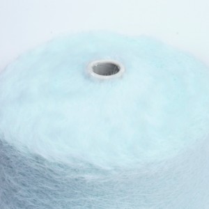 Hilo de tejer de 1,3 cm y 2,5 cm, hilo de plumas teñido de visón, hilo de suéter peludo a la moda de nailon para tejer - Product Image 3