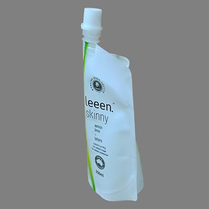 Pochettes d'emballage portable blanc lait PET 250ml imprimées sur mesure sacs à bec anti-fuite de qualité alimentaire pour détergent et boisson - Product Image 3