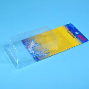 印刷された挿入カードが付いているカスタムクリアペットプラスチックスライディングブリスター包装箱 - Product Image 4