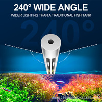 Lampe d'aquarium LED submersible à spectre complet avec lampe d'éclairage de réservoir de poissons étanche RVB pour plantes aquatiques et réservoirs