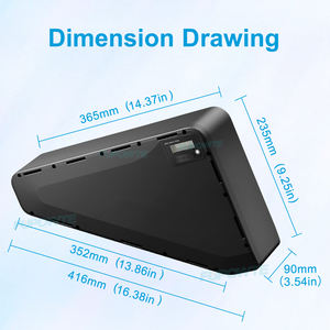 Paquete de Batería Triangular de Litio para Ebike de 36V 48V <span class=keywords><strong>52V</strong></span> 60V 72V <span class=keywords><strong>20Ah</strong></span> 24Ah 28Ah para Motor de 1000W 2000W 3000W - Product Image 2