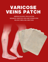 Patch pour Varices, Soin Naturel des Jambes, Améliore la Circulation Sanguine, Patch Apaisant Doux pour les Jambes à Usage Externe