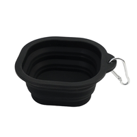 Bol pliable réglable pour animaux de compagnie, fournitures portables pour animaux de compagnie en plein air, bol pliable en silicone pour chien à alimentation lente