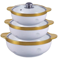 COFFRET CADEAU de Fabrication Directe Vente Chaude 2024 Batterie de Cuisine Économique Fabricants Ensembles de Casseroles Ustensiles de Cuisine Pots à Soupe en Céramique Pots à Soupe Rouges en Céramique