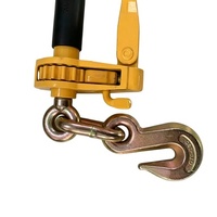 Tendeur à cliquet pliable G80, tendeur de chaîne robuste à double crochet, pour la fixation de chaînes de camion 45 #   Acier thermolaqué