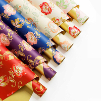 Papier d'emballage pour fleurs élégant et chic, imperméable, double face, synthétique, pour bouquets artistiques, emballage cadeau