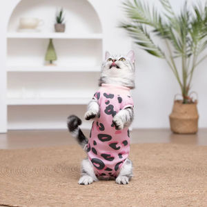 ¡Nuevos y elegantes trajes de recuperación para gatos! Algodón transpirable, antilamer, anticobertizo, ideal para gatos después de la esterilización y el destete - Product Image 3