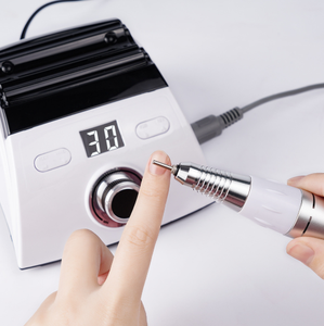 Torno de taladro de uñas eléctrico profesional, máquina de <span class=keywords><strong>manicura</strong></span> con pantalla LED de 65W con taladro de uñas de repuesto, herramienta de equipo de Arte de uñas - Product Image 5