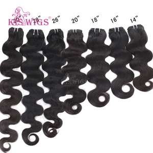K.SWIGS 1# Black <b>Body</b> <b>Wave</b> Hair Extensions Remy Human Hair 8-40" 100g Salon Styling Premium Daily Wear Soft Machine Bundle Weft - Product Image 6