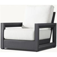 Ensemble de canapés d'extérieur en aluminium Marbella pour hôtel de luxe avec fauteuil