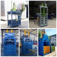 Station d'ordures verticales semi-automatique Presse à balles hydraulique Presse à balles hydraulique Compacteur à balles en carton plastique 60T